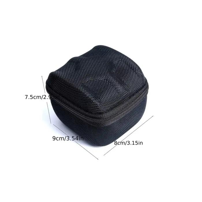 Boîte de rangement de montre noire en matériau mixte avec doublure en velours pour protection des bijoux et des montres occasions spéciales voyage soirée événements