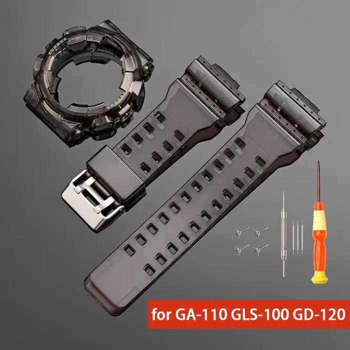 Bracelet en résine pour Casio G-Shock GA-100-140 GD-100-120 GAX-100 GLS-100 10 couleurs à choisir pour hommes femmes occasions sportives urbaines
