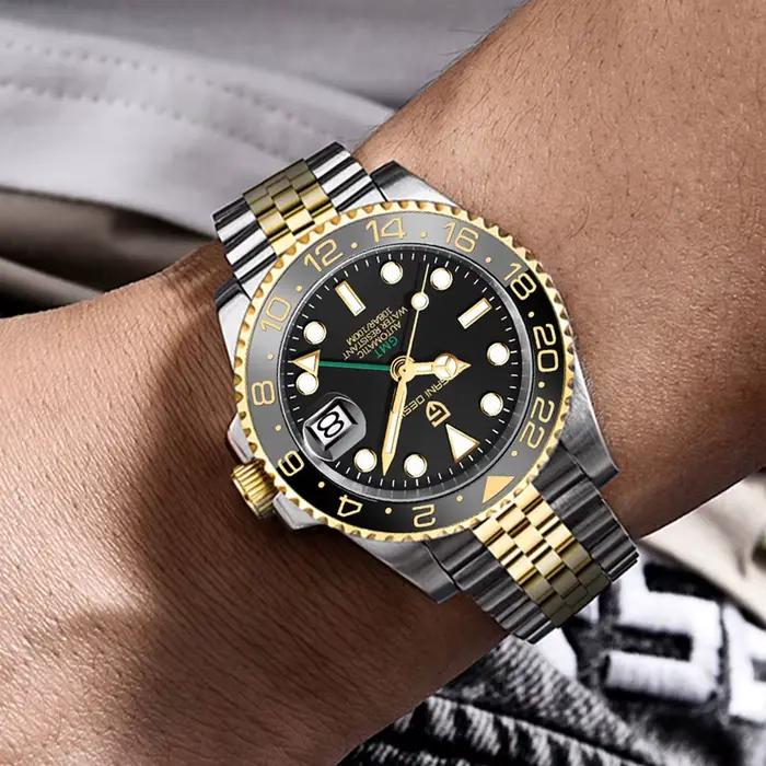 Nouvelle montre GMT PAGANI DESIGN 40mm montre-bracelet pour hommes montres mécaniques de luxe classiques marque