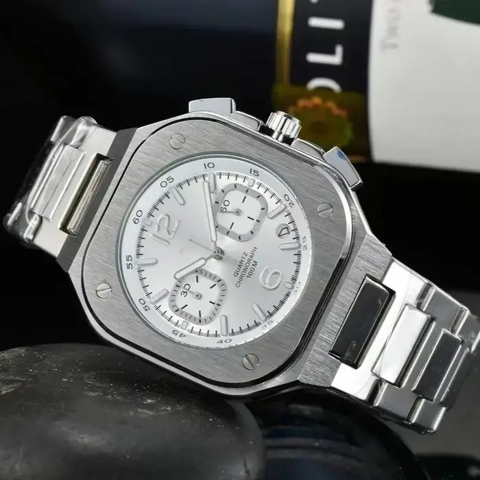 Montre de luxe en acier inoxydable XCL avec bracelet en silicone pour hommes style carré quartz élégante et étanche pour diverses occasions