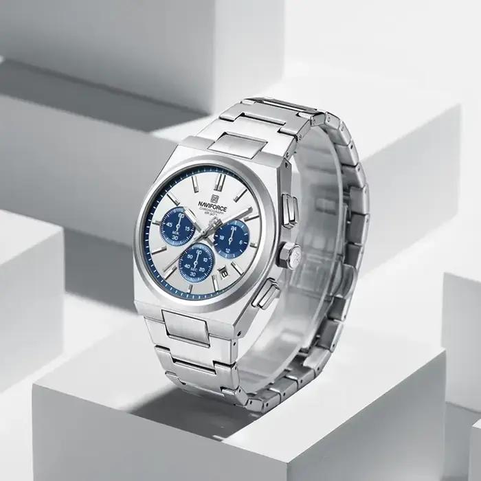 NAVIFORCE ensemble de montres de couple de luxe-montres-bracelets à quartz de mode pour hommes et femmes étanche en acier inoxydable 2025 nouveauté