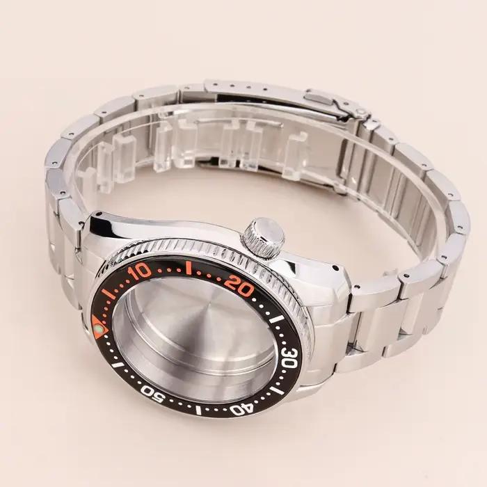 Boitier de montre en acier inoxydable 316L pour Seiko NH35 NH36 NH34 NH38 avec cristal saphir et couronne vissée élégant à offrir pour homme occasions spéciales