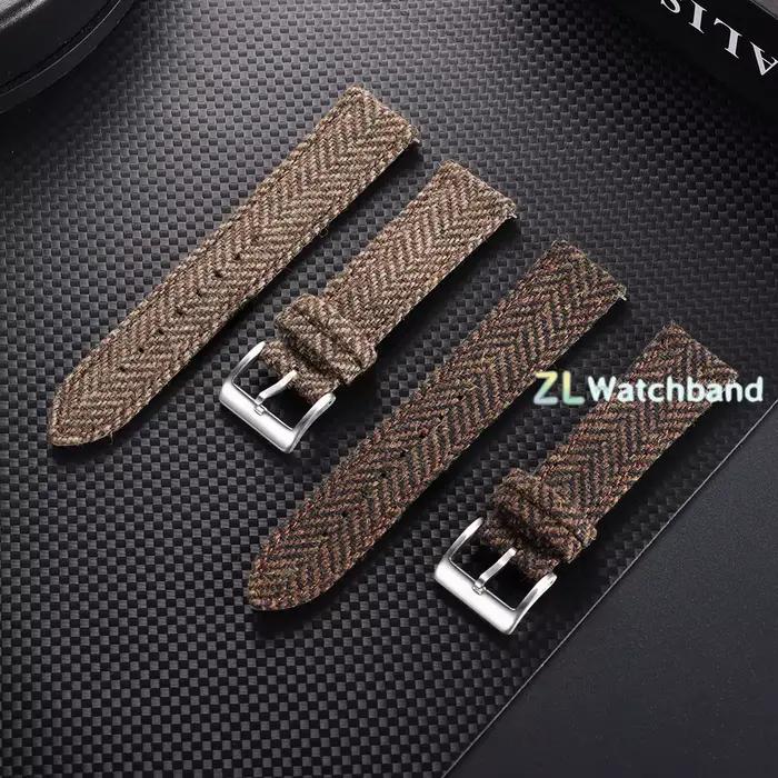Bracelet de montre tissé 18mm 20mm 22mm pour Omega pour Seiko