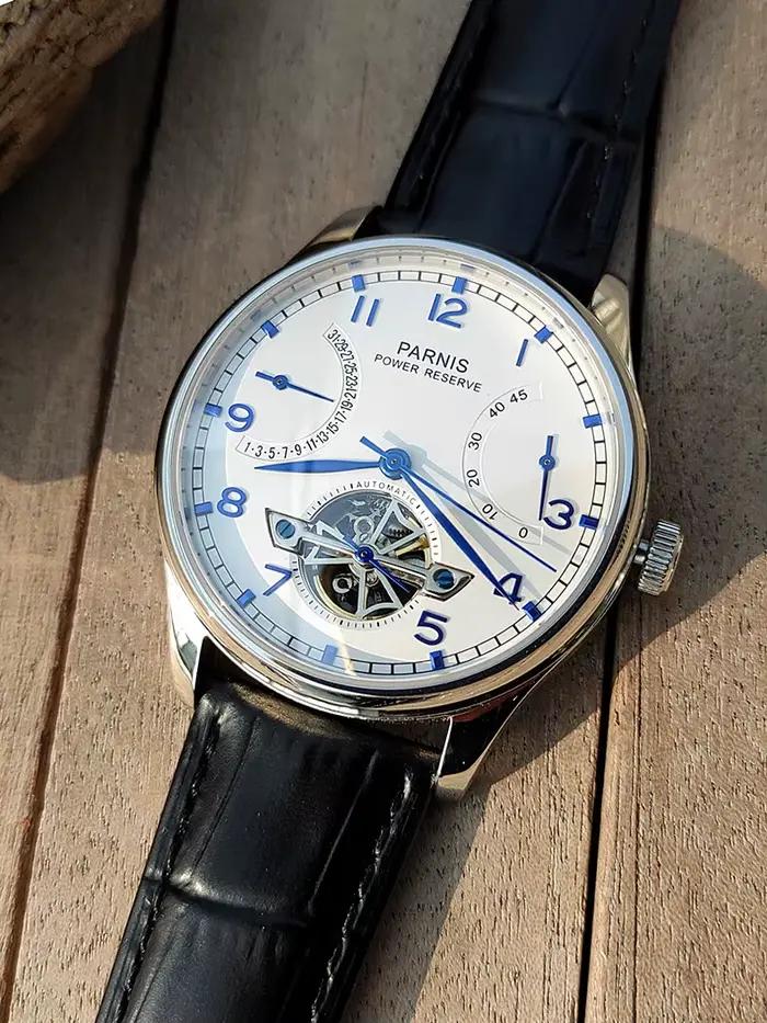 Montre mécanique automatique Parnis Business pour homme