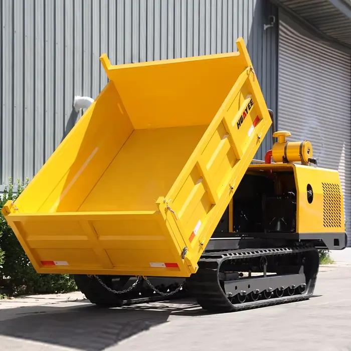 Livraison gratuite 4 tonnes montagne chenille petit camion transporteur mini camion à benne basculante 3 tonnes camion à benne automatique peut être personnalisé