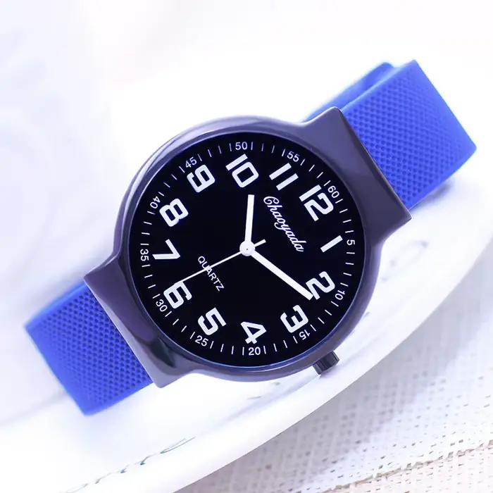 2025 homme élégant jeunes adultes simple à la mode sport étanche montres numériques père noir silicone Ultra mince cool montre