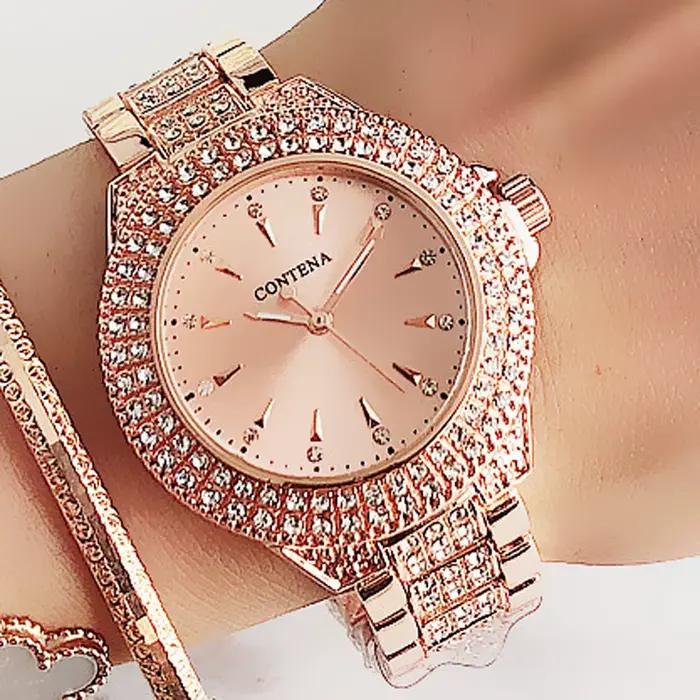 Montre Genève avec biscuits pour femme