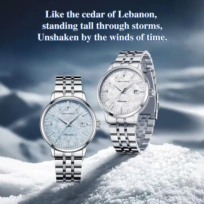 Mouette cèdre hommes montres mécaniques automatiques de luxe mode Couple