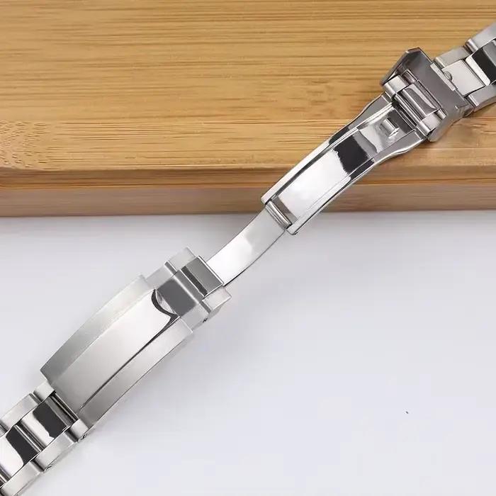 Bracelet Oyster en acier inoxydable 904L pour montres Rolex SUBMARINER DAYTONA GMT pour homme avec fermoir en acier adapté à différents styles de vie