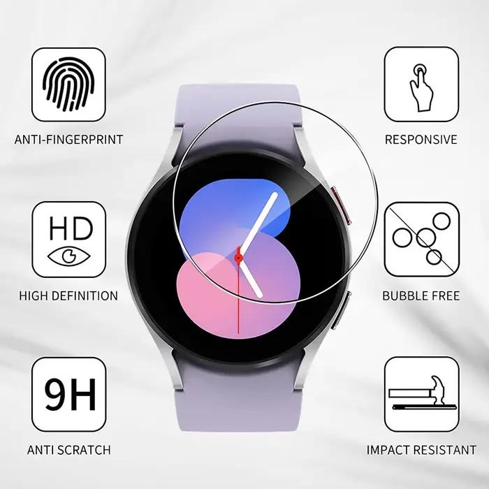 Film de protection en verre trempé pour Samsung Galaxy Watch 6 5 4 40mm 44mm classique occasions spéciales