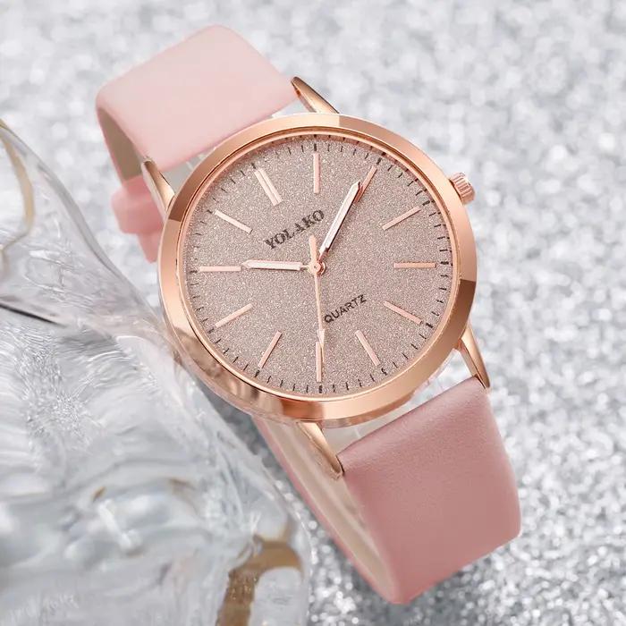 Montre à Quartz pour Femmes en Bronze Rose Décontractée Mode Cadran 40mm Occasions Spéciales