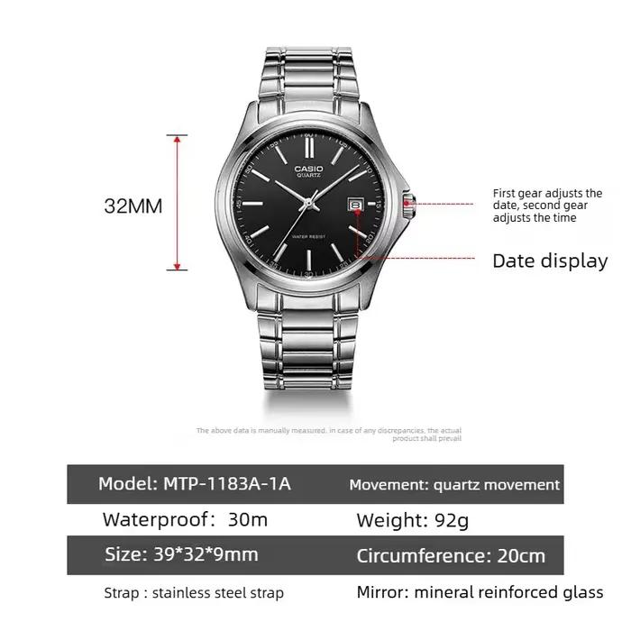 Montre à quartz pour homme Casio MTP-1183A-1A/7A