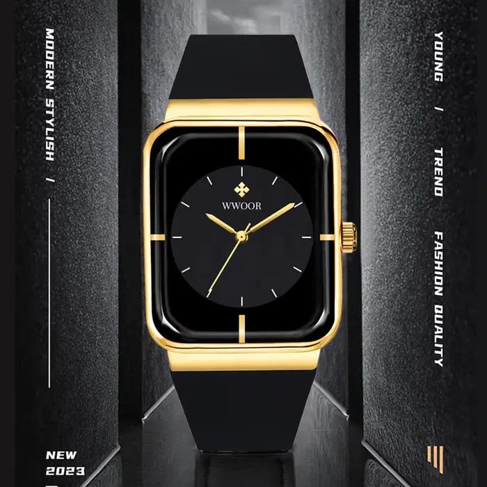 Montre-bracelet à quartz étanche en acier inoxydable pour homme