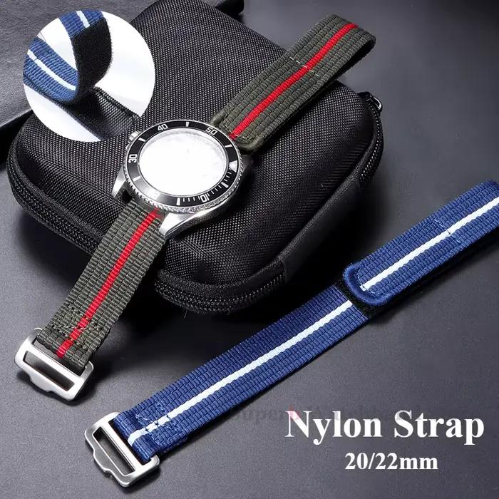 Bracelet de montre en Nylon de qualité supérieure pour Tudor pour Seiko 20mm 22mm