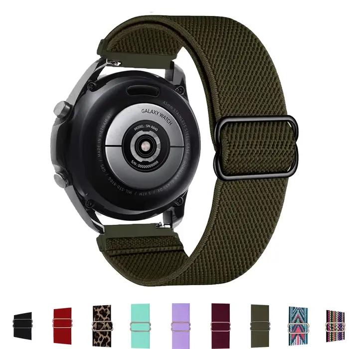 Bracelet en Nylon de 20mm pour Garmin Forerunner 165 168 245 645 musique 158 55 Bracelet de montre de Sport pour Bracelet Garmin Vivoactive 3 5