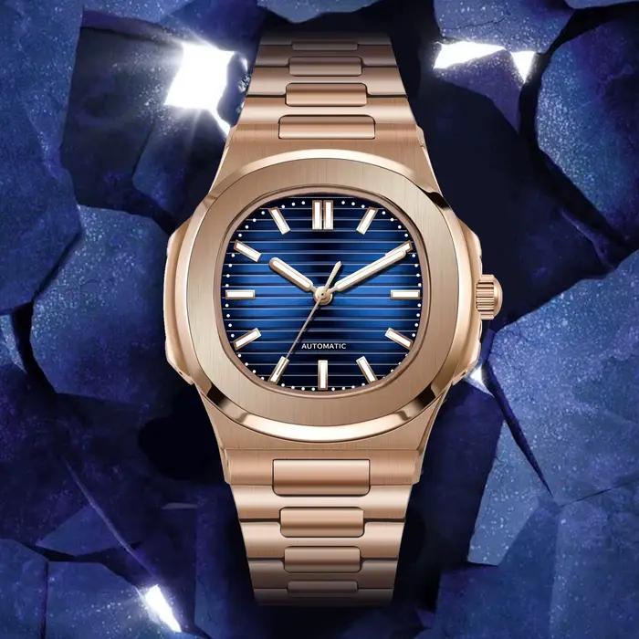 Montre mécanique de style Nautilus MACARLON Design 2026