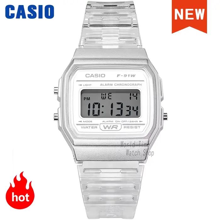 Casio Hommes Femmes Montres Casual Mode Transparent LED Numérique Électronique Sport Montre Amant Cadeau Horloge Étanche Enfants Enfant Montre-Bracelet часы relogio masculino reloj hombre erkek kol sa