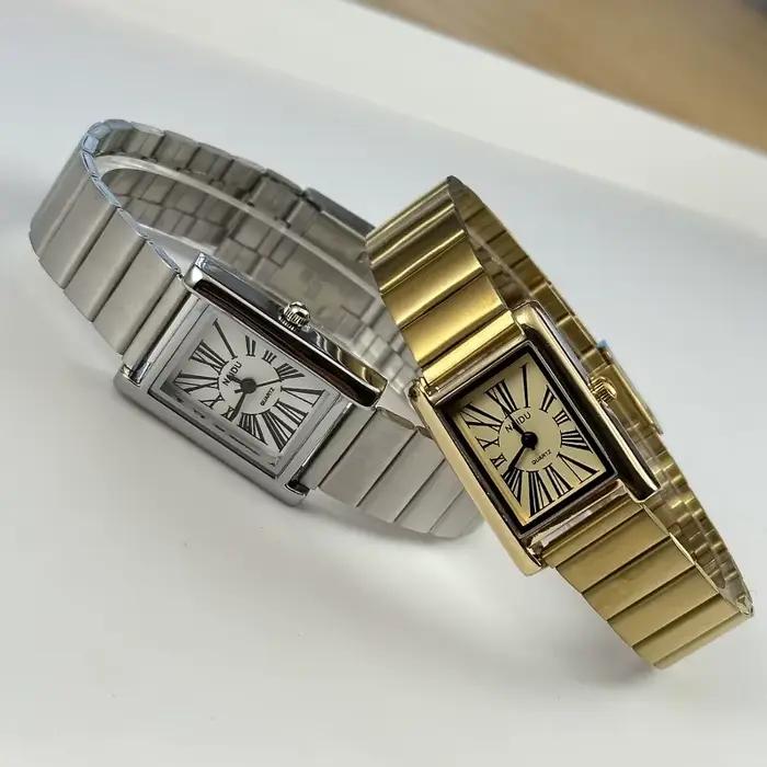 Montres à quartz carrées pour femmes de marque supérieure