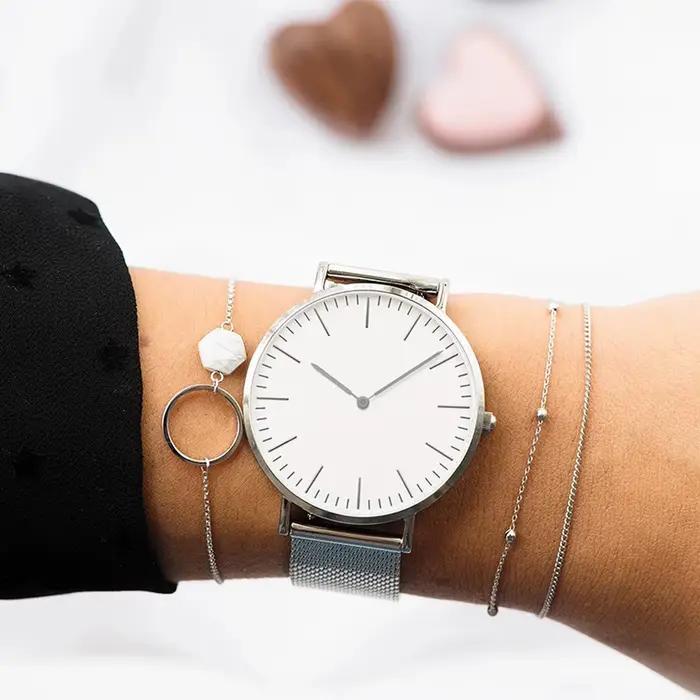 Montre de luxe en or Rose pour femmes