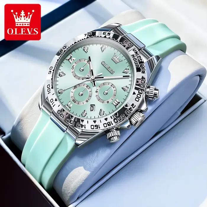 OLEVS haut de gamme montre élégante pour les femmes étanche lumineux dames