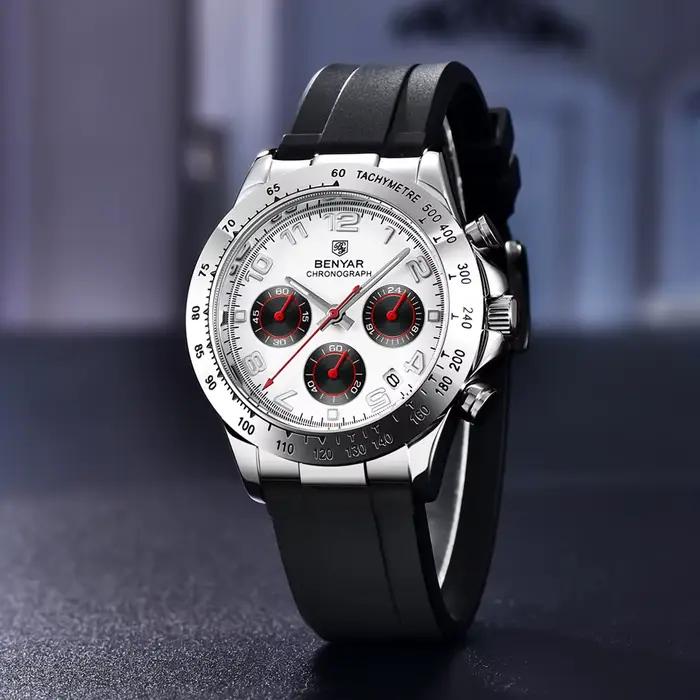 Montre de sport en acier inoxydable pour homme