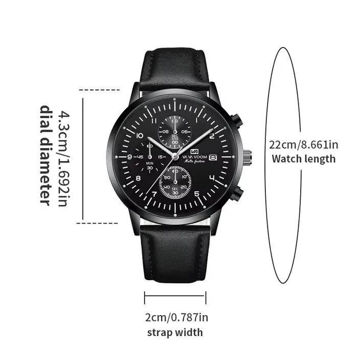 VA VA VOOM-Montre en cuir pour hommes