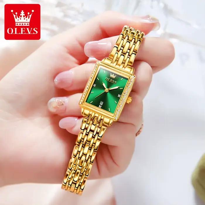 OLEVS 9995 montre pour femme de luxe élégant Quartz dames montre-bracelet haut de gamme étanche lumineux Date