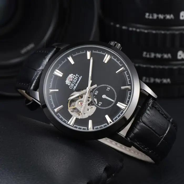 Montre automatique DFDG Sport Double Lion Orient robuste et élégante pour homme avec boîtier squelette et résistance à l'eau occasions sportives et quotidiennes