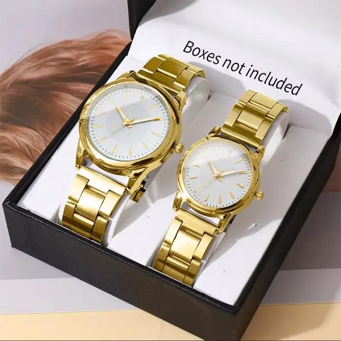 2 pièces montres de Couple hommes montre d'affaires mode analogique femmes