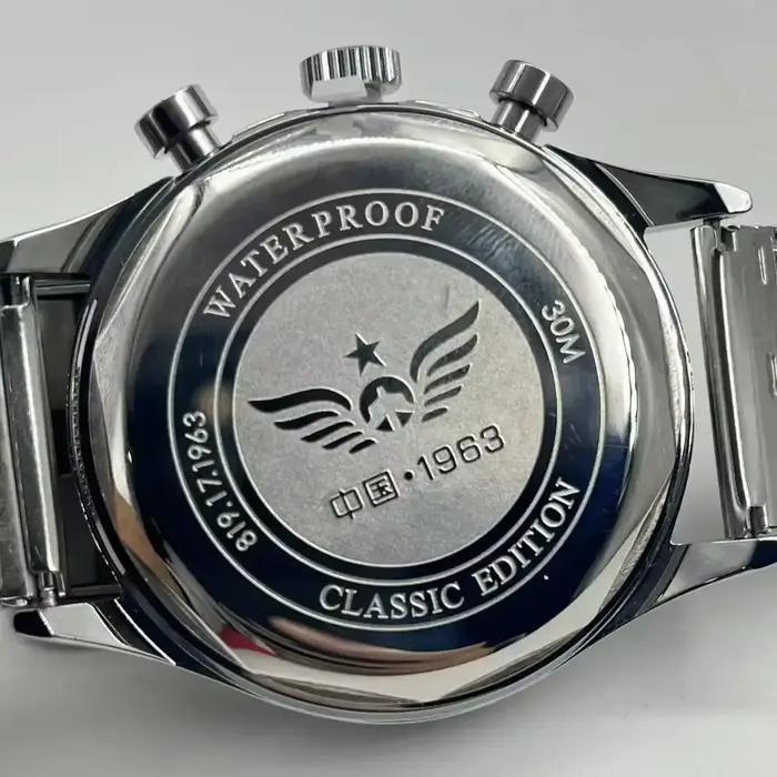 Montres pour hommes 1963 pilote montre automatique 42mm étanche rétro quartz chronographe