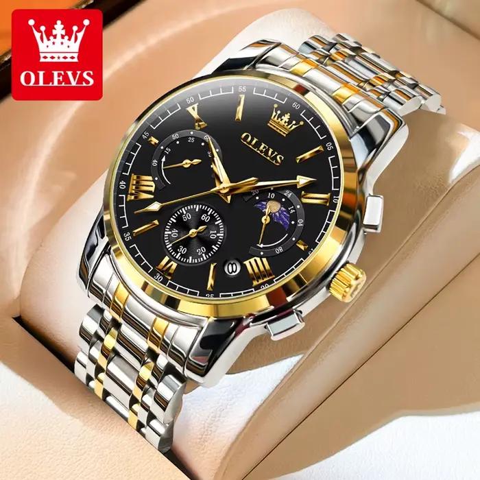Montre-bracelet classique multifonctionnelle pour homme