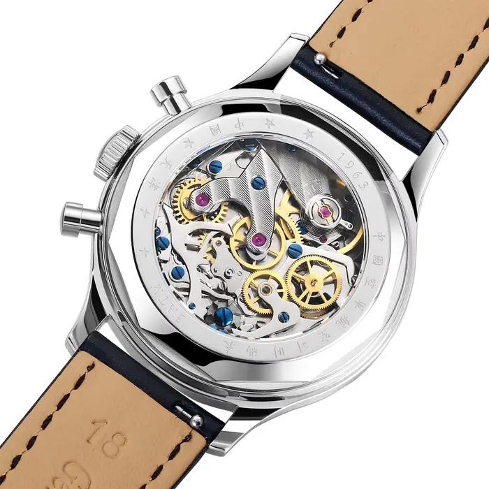 Seagull 1963 édition internationale montre mécanique pour hommes chronographe pilote