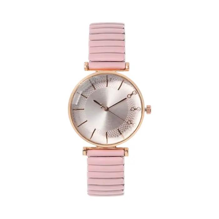 Trésor de luxe bleu Simple cristal dames montre à Quartz décontracté en acier inoxydable bracelet extensible mode femmes robe horloge montres
