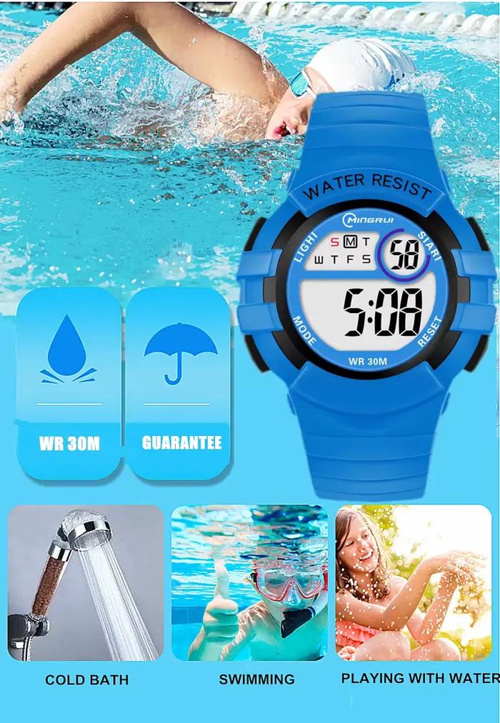 Montres numériques roses pour enfants