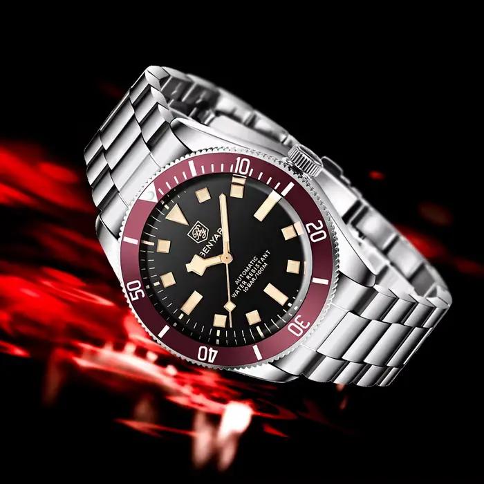 Nouvelle montre BENYAR pour hommes, montre mécanique de luxe, résistante à l'eau, pour homme, style élégant, occasions formelles et quotidiennes