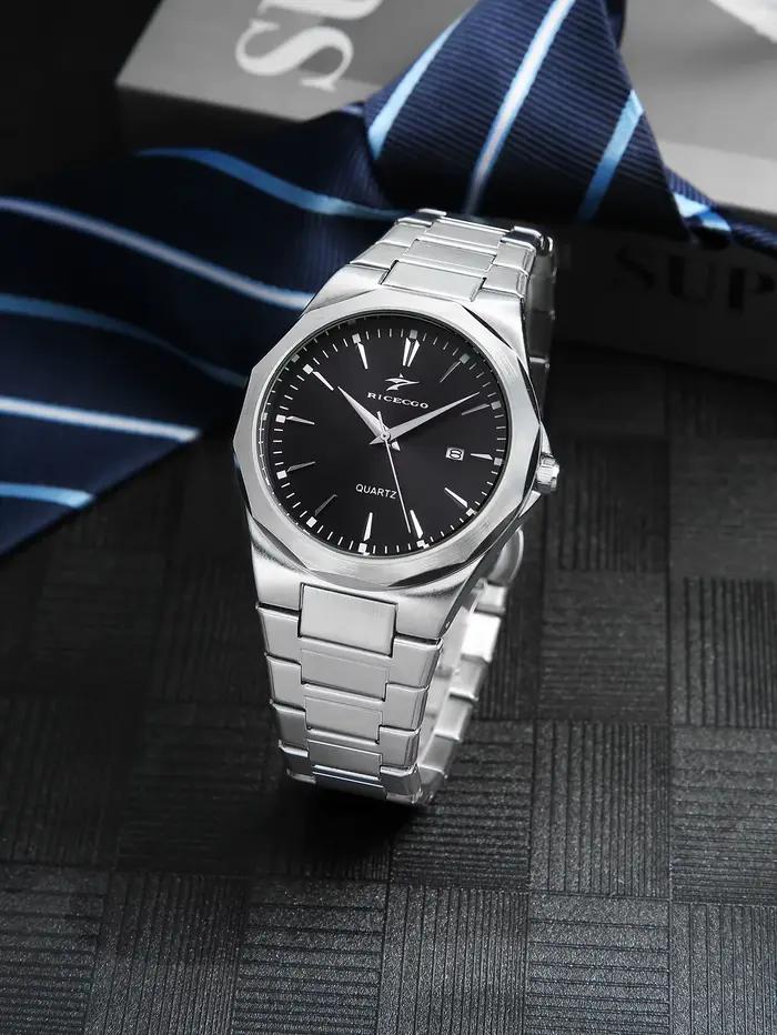 Montre à bracelet en acier pour homme