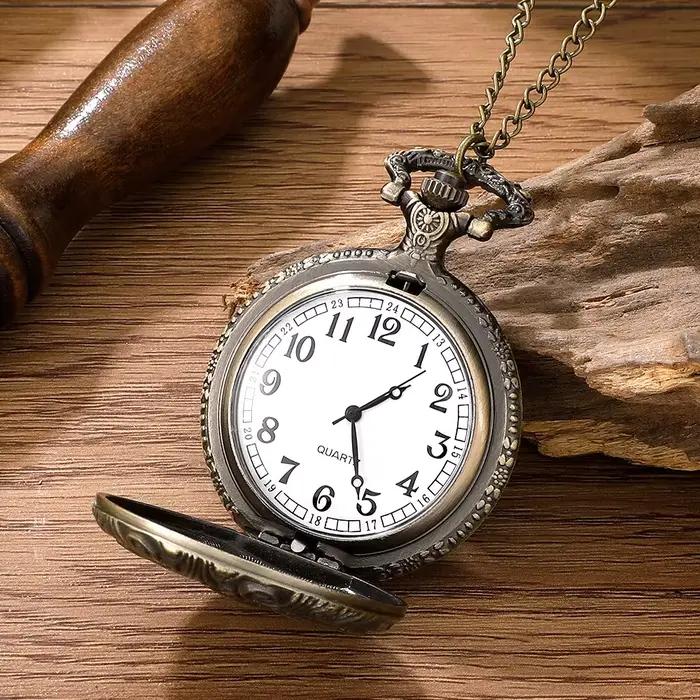 Montre de Poche Steampunk Antique pour Homme et Femme