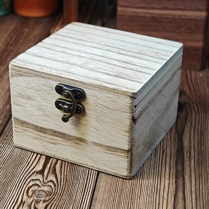 Boîte à montre unique en bois de paulownia personnalisée