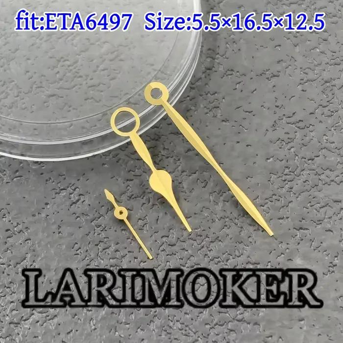 LARIMOKER ETA6497 aiguilles de montre or Rose blanc bleu noir argent et or