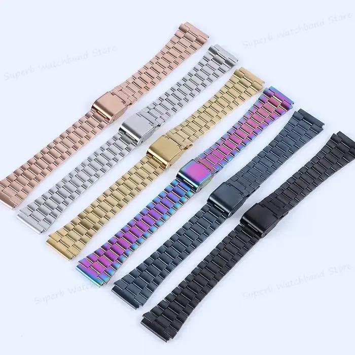 Bracelet de montre vintage en métal 18mm