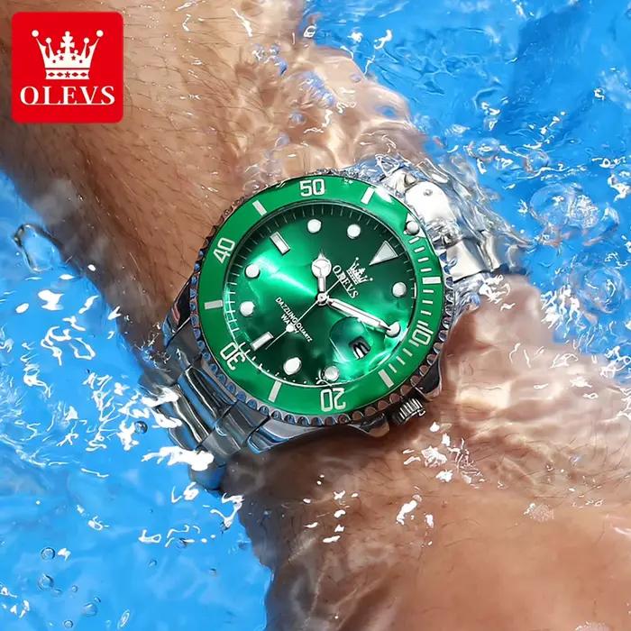 OLEVS montres pour hommes 5885G Top marque classique de luxe mode montre à Quartz originale pour homme plongée chronométrage lunette étanche lumineuse