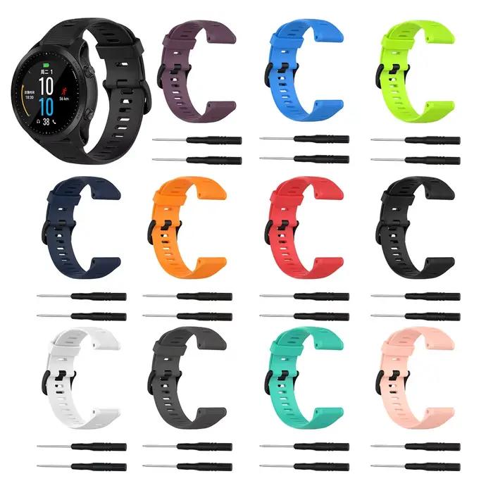 Bracelet de montre en silicone souple pour Garmin Forerunner 945 935 Fenix 5 Plus, nouveau modèle de remplacement pour femmes et hommes, accessoire sportif multifonctionnel