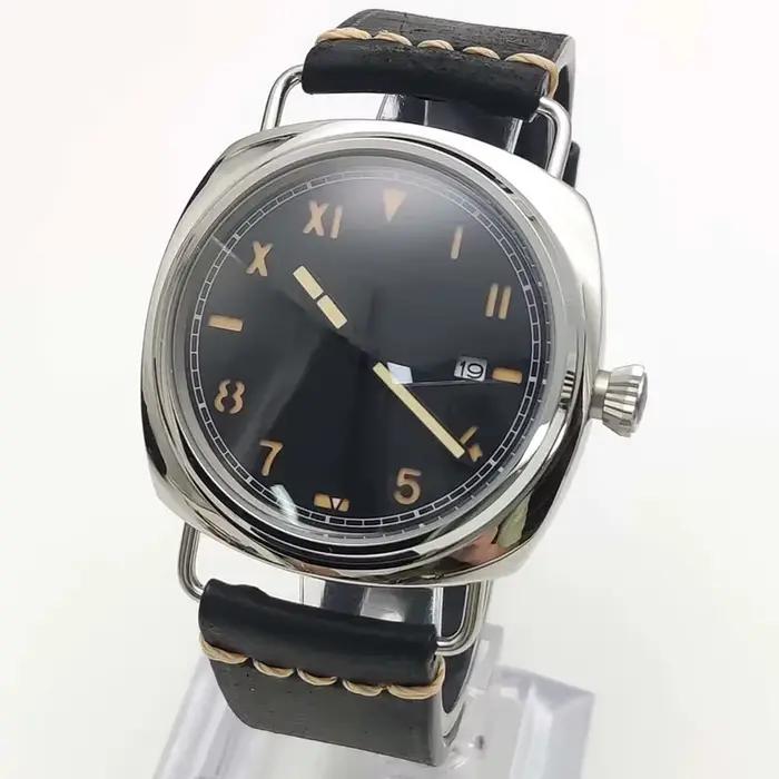 PARNSRPE Montre automatique à cadran noir