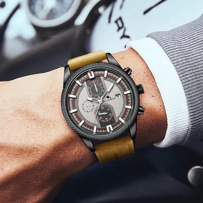 Montre mécanique automatique en acier inoxydable pour homme avec fonction lumineuse et résistance à l'eau 5 ATM pour occasions spéciales et tous les jours