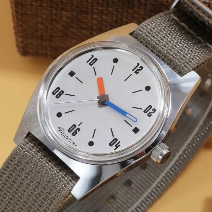 Montre mécanique à vent manuel pour hommes