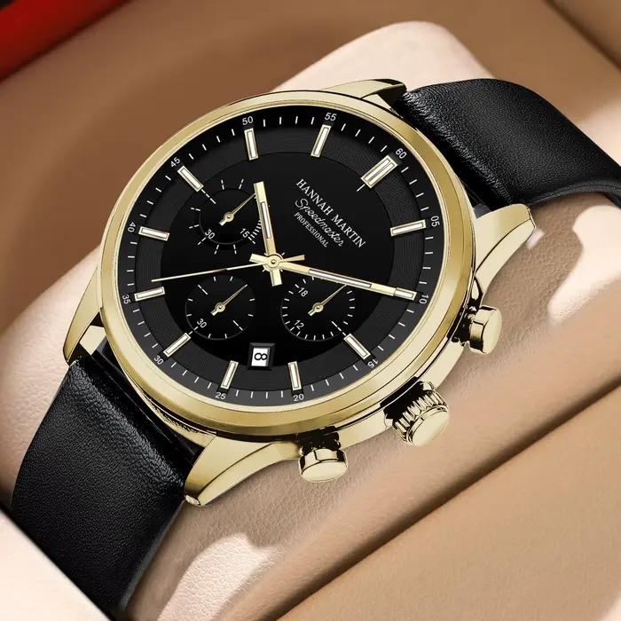 Montre à Quartz Multifonctionnelle pour Homme