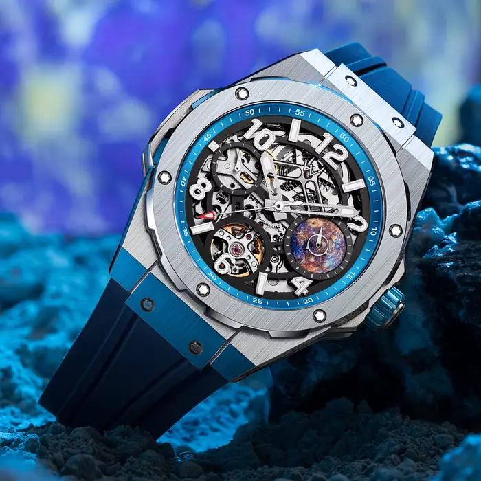 WM montre automatique montres mécaniques étanche multifonctionnel affaires hommes