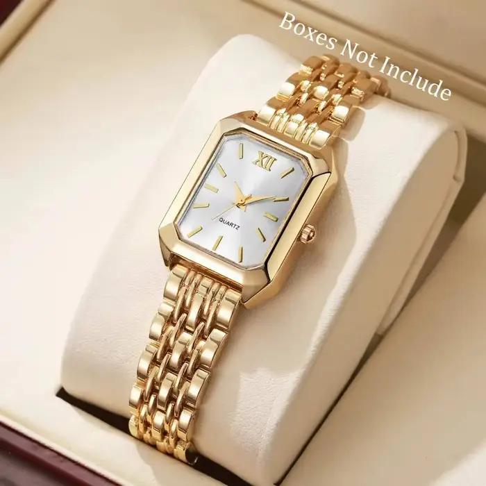 Montres rectangulaires élégantes pour femmes