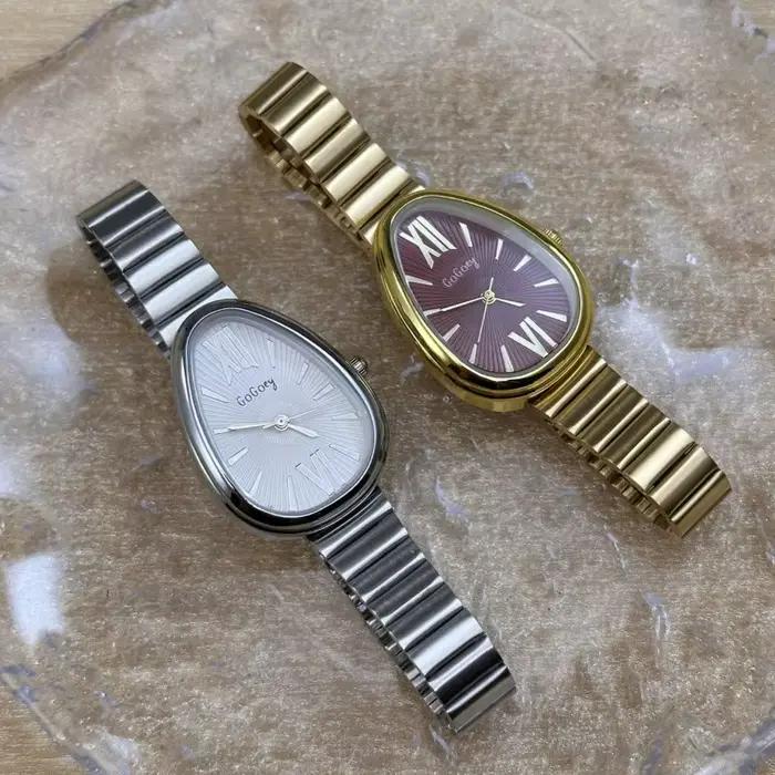 Nouvelles dames montres cadeau tête de serpent montre pour femmes de luxe mode bracelet en acier