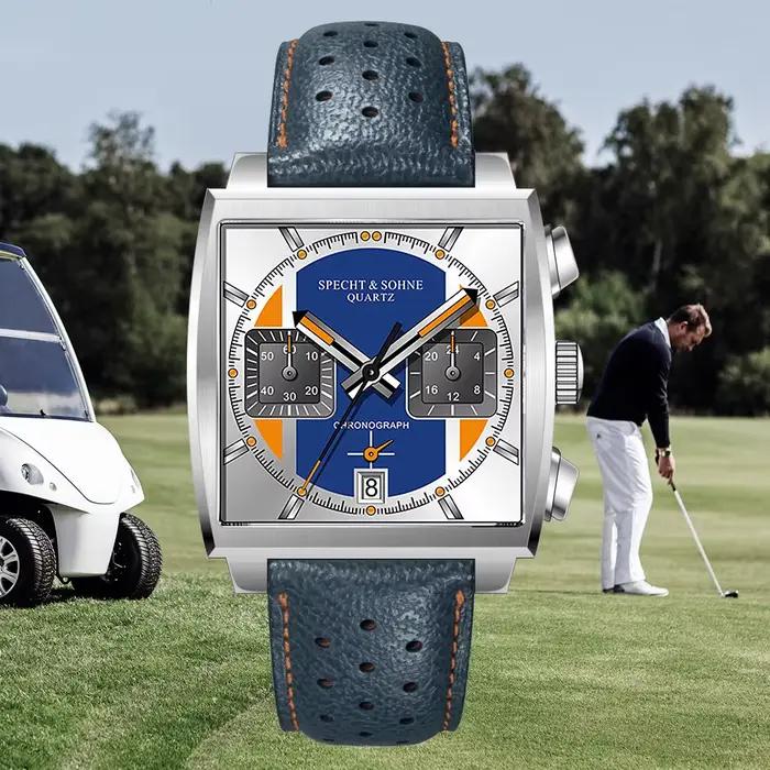 Montre de luxe sport quartz étanche avec chronographe pour hommes occasions spéciales élégantes